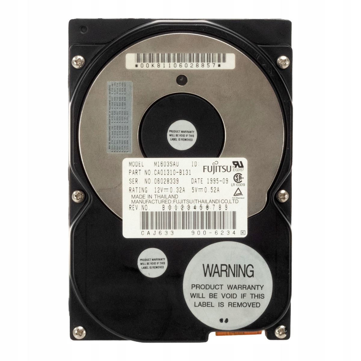 Fujitsu CA01310-B131 544,9 Mb 5,4 K 512 Kb Scsi 3,5'' M1603SAU