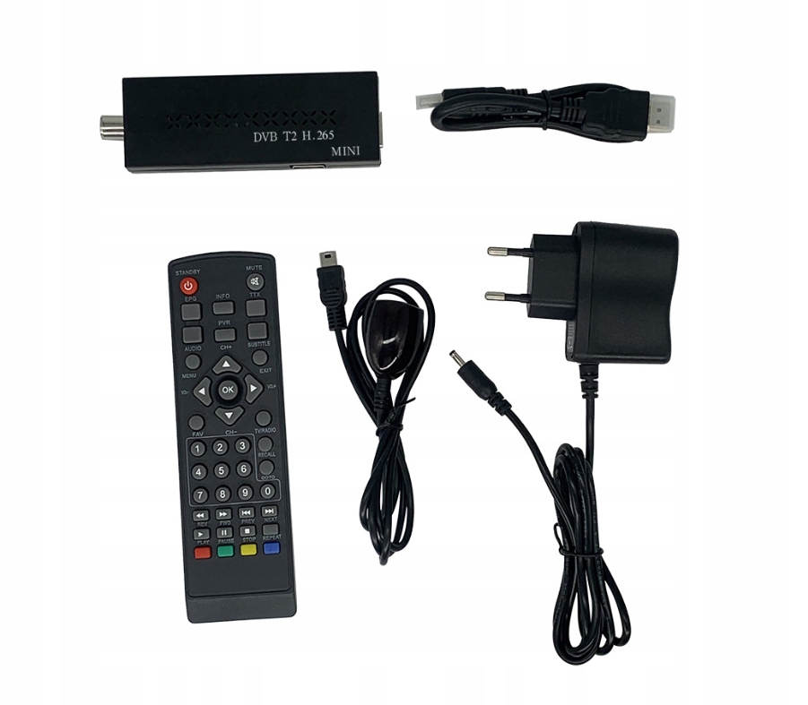 Tuner dekoder mini TV HD DVB-T2 HDMI H.265 HEVC