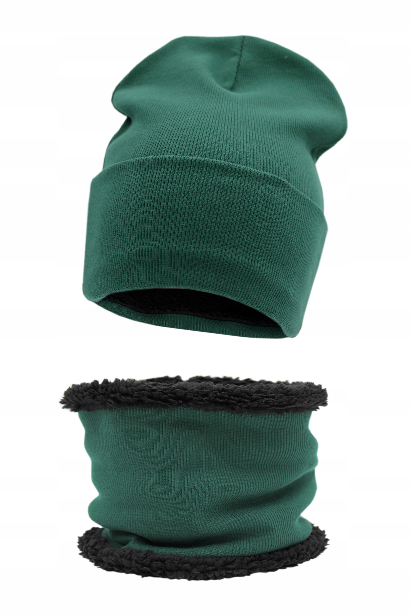 

Komplet Czapka+tuba Dziecięca Bawełna+minky 1-5LAT