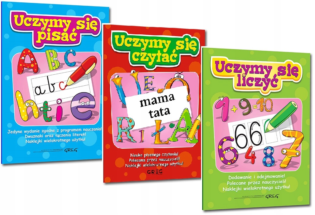 

Uczymy Się Pisać Czytać Liczyć Pakiet 3 Tomy