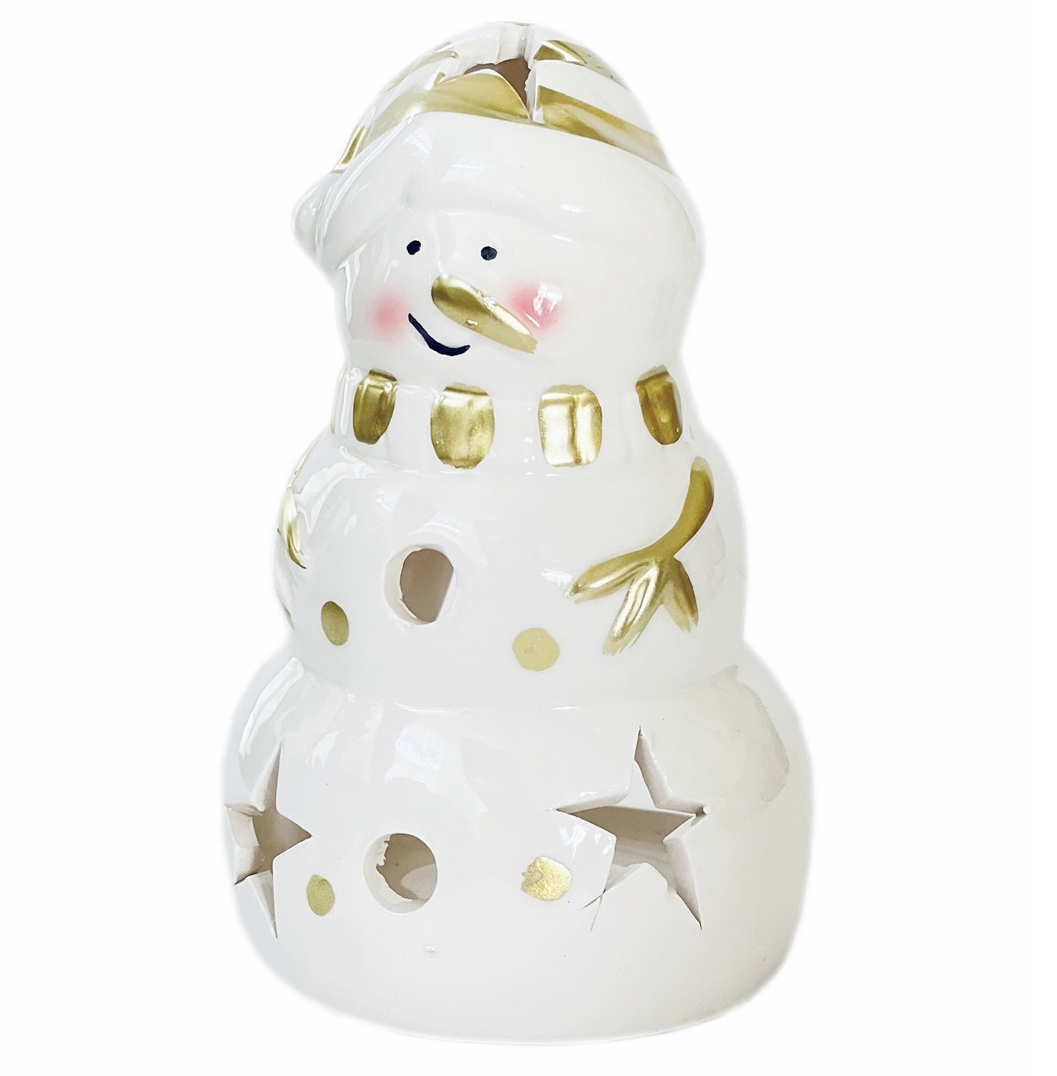 

Świecznik do Podgrzewaczy Tealight Święta Bałwanek