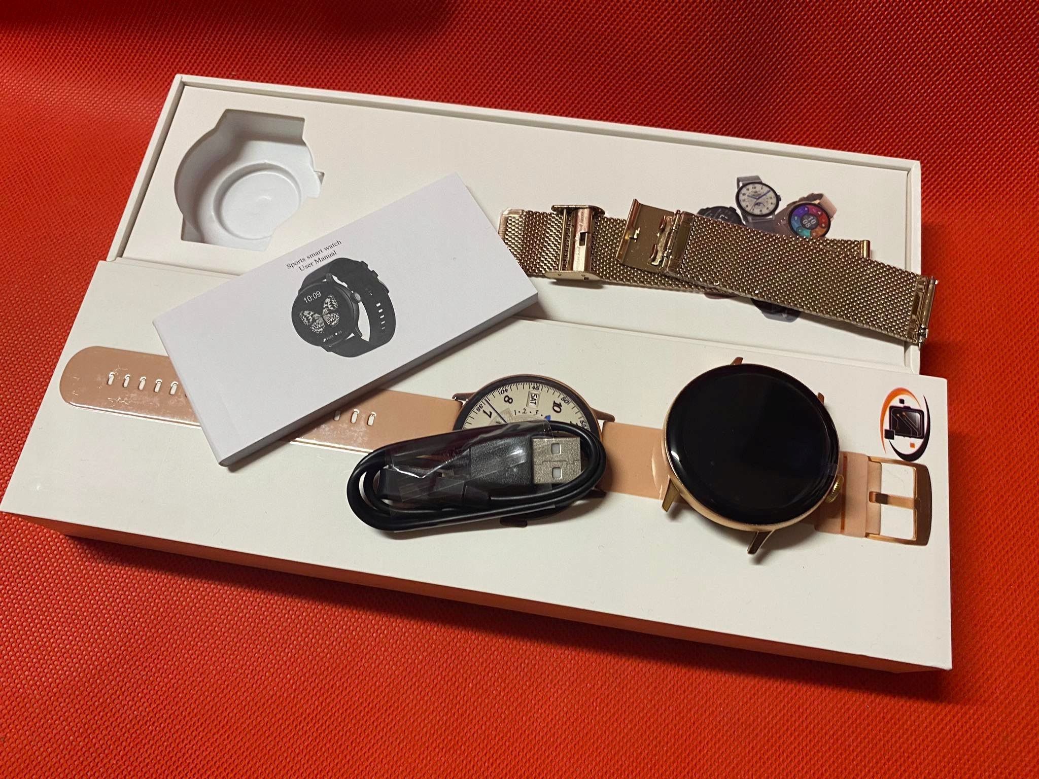 ZEGAREK DAMSKI SMARTWATCH ROZMOWY BT POLSKIE MENU Szerokość koperty 42 mm