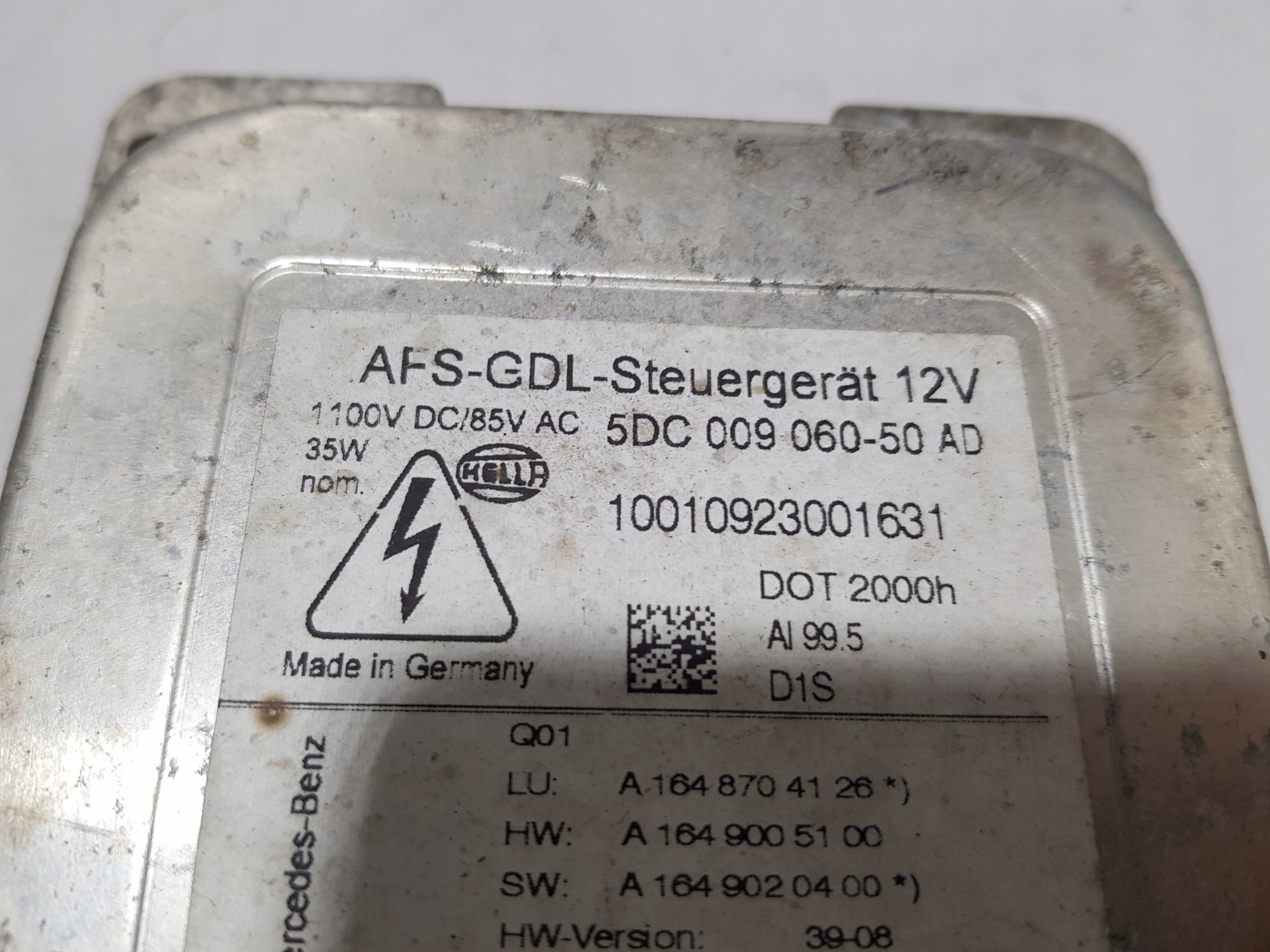 control unit XENON MERCEDES ML W164 GL X164 1648704126