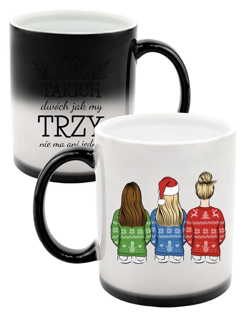 

Kubek Magiczny Świąteczny Z Nadrukiem Mikołajki