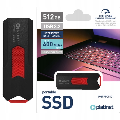 Dysk Ssd Pendrive Usb 3.2 GEN2 512 Gb Do 400 Mb/s Szybki Konsola Pc Laptop