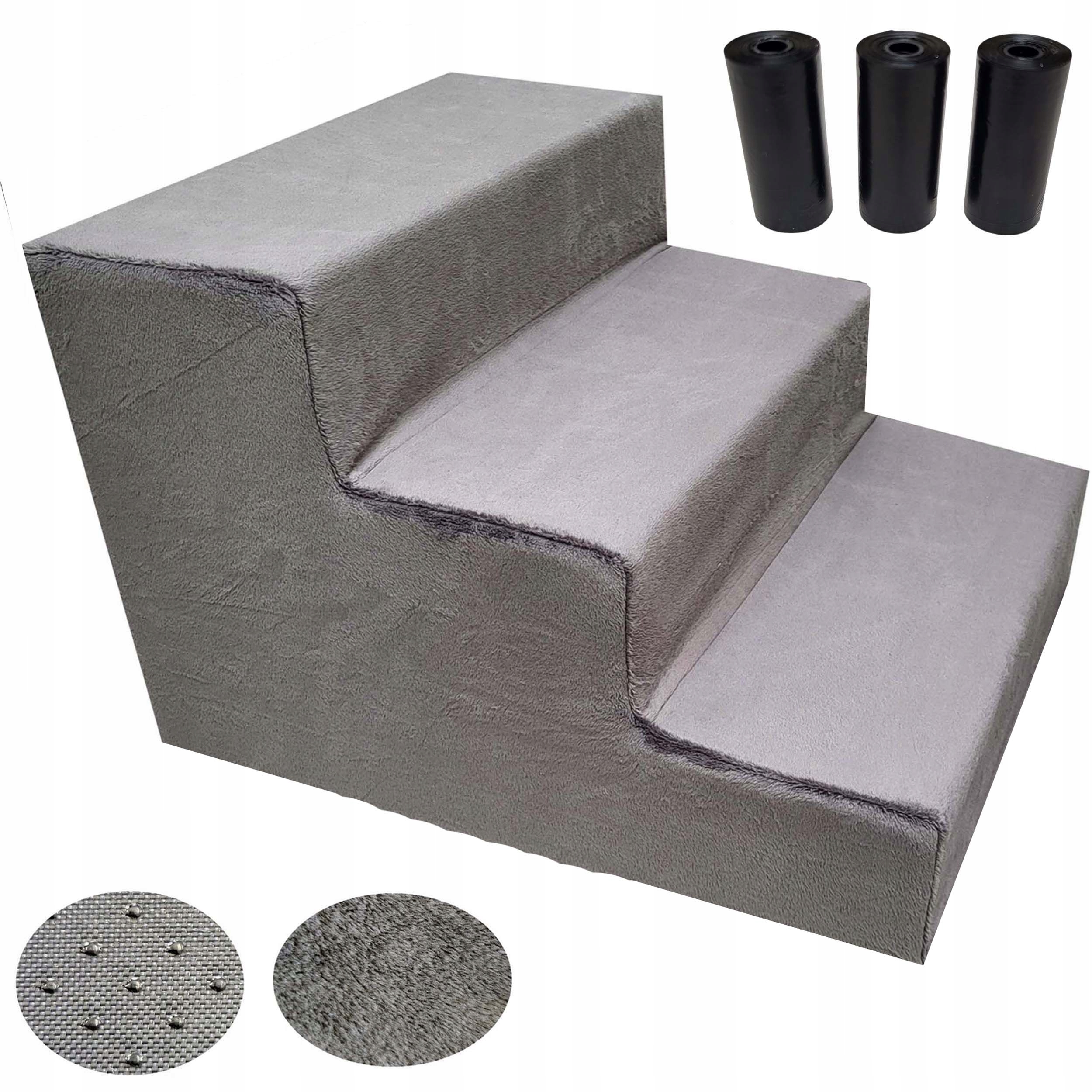 Levně Schody schody pro psa 3 Stupně 30 cm Stabilní rampa plošina