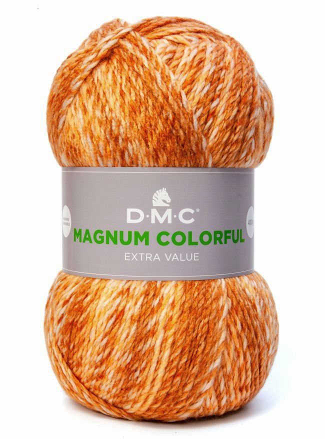 příze DMC Magnum Colorful kol. 017 rudo-béžová-oranžová
