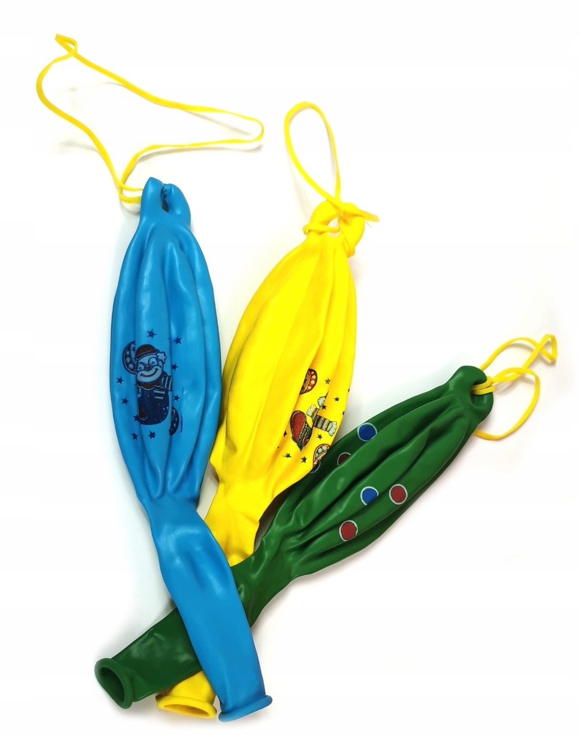 4104 DUŻY BALON PIŁKA Z GUMKĄ RÓŻNE KOLORY 3 SZT. Marka Ge.Ma.R.