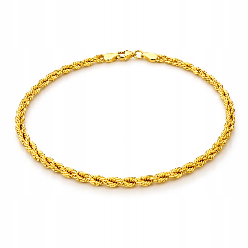 Zlatý dámský náramek kord magic