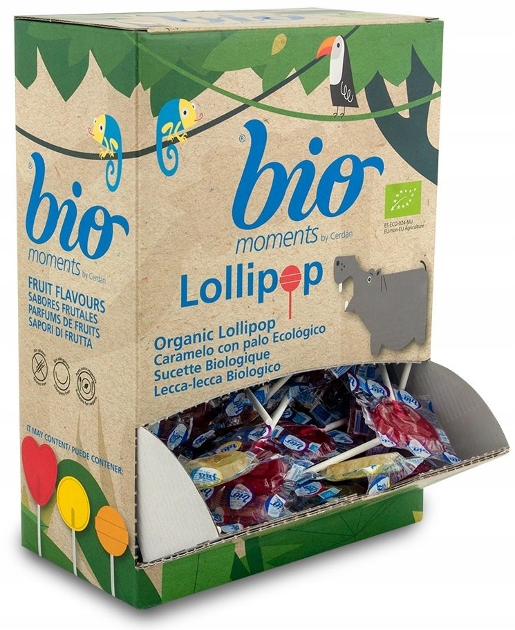 Lízátka ovocná srdíčka Bio Bez Lepku 100 x 8,3 g