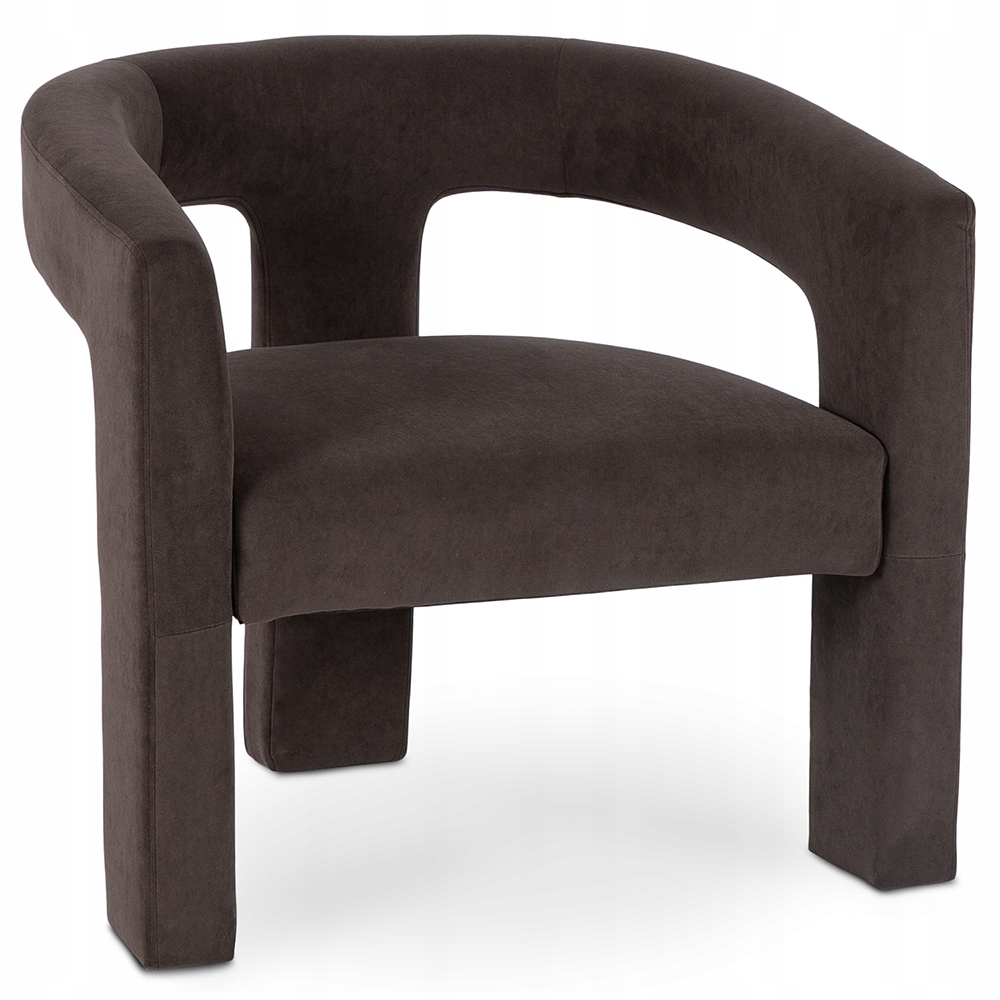 Čalouněné křeslo z hnědé barvy pro toaletní stolek do obývacího pokoje Ložnice