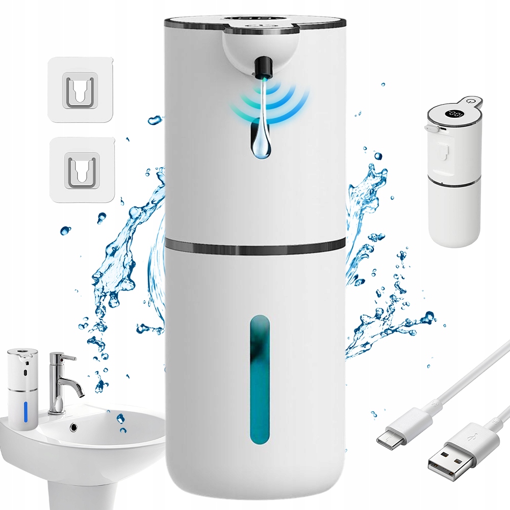 Bezdotykový Dávkovač Tekutého Mýdla Automatický 380 ml 6 rychlostních stupňů se senzorem