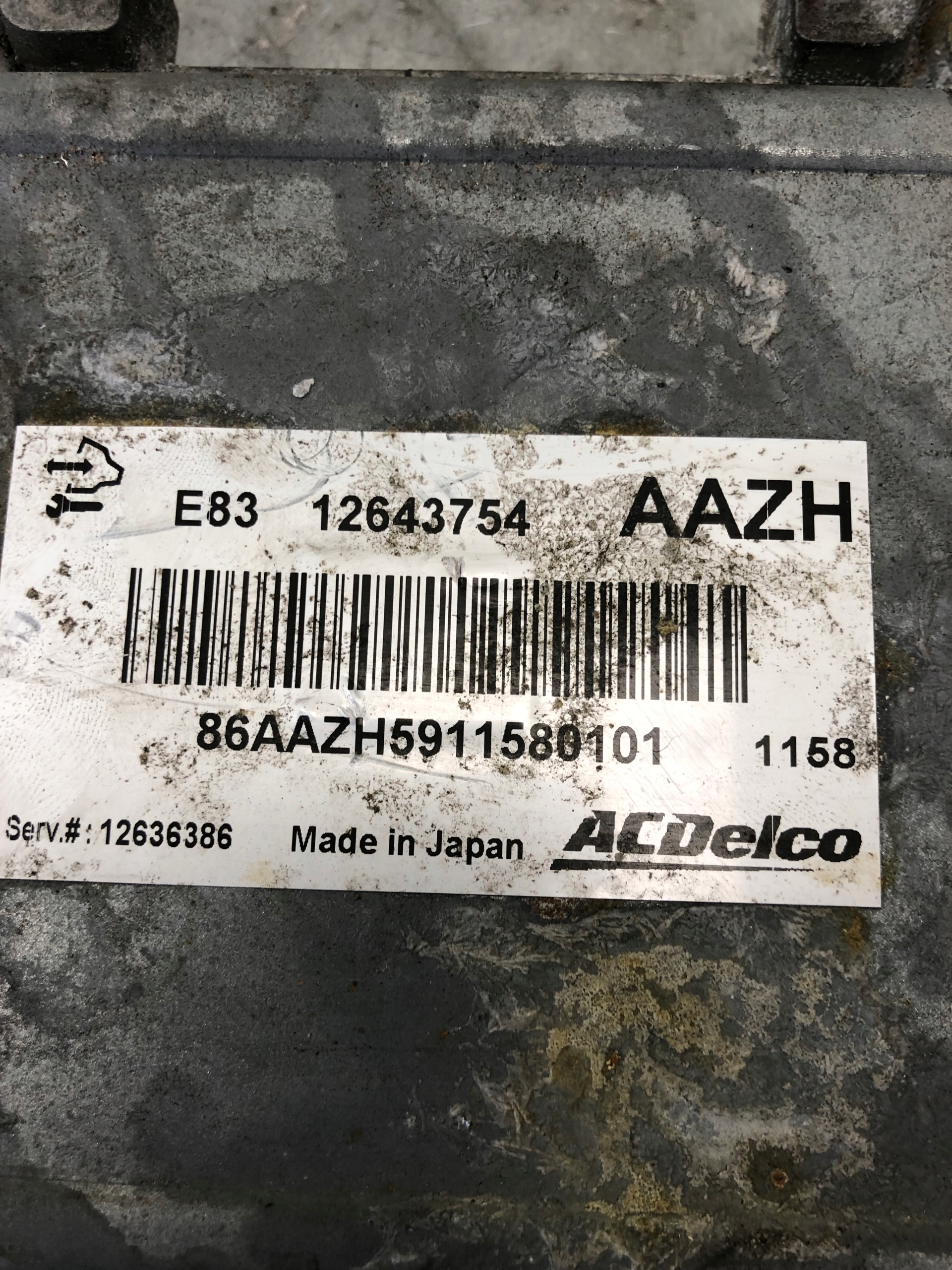Computer DES MOTORS OPEL MERIVA B 12643754