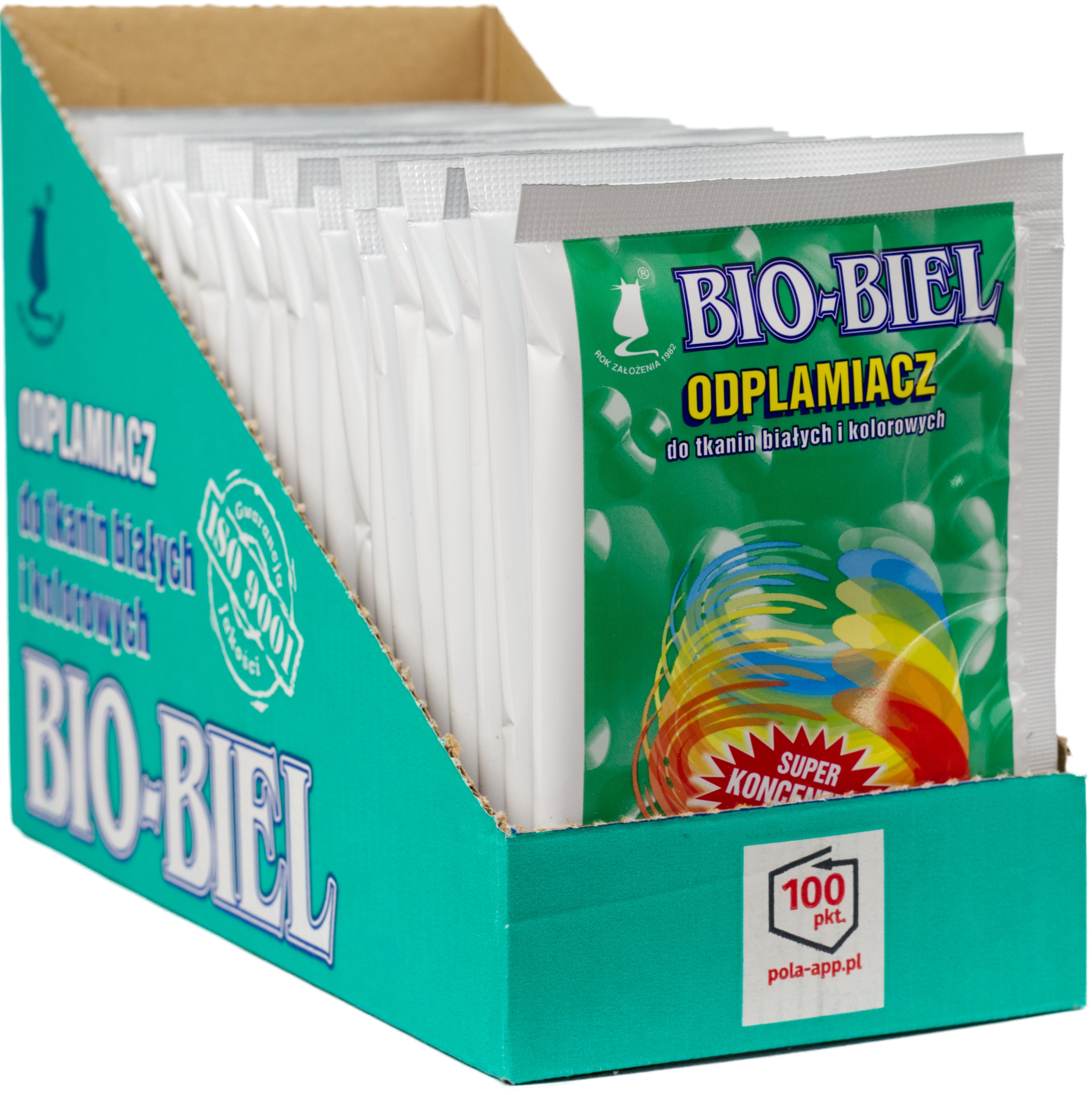 ODPLAMIACZ TKANIN BIAŁYCH KOLOROWYCH W PROSZKU BIO-BIEL 25x35g RADZIEMSKA