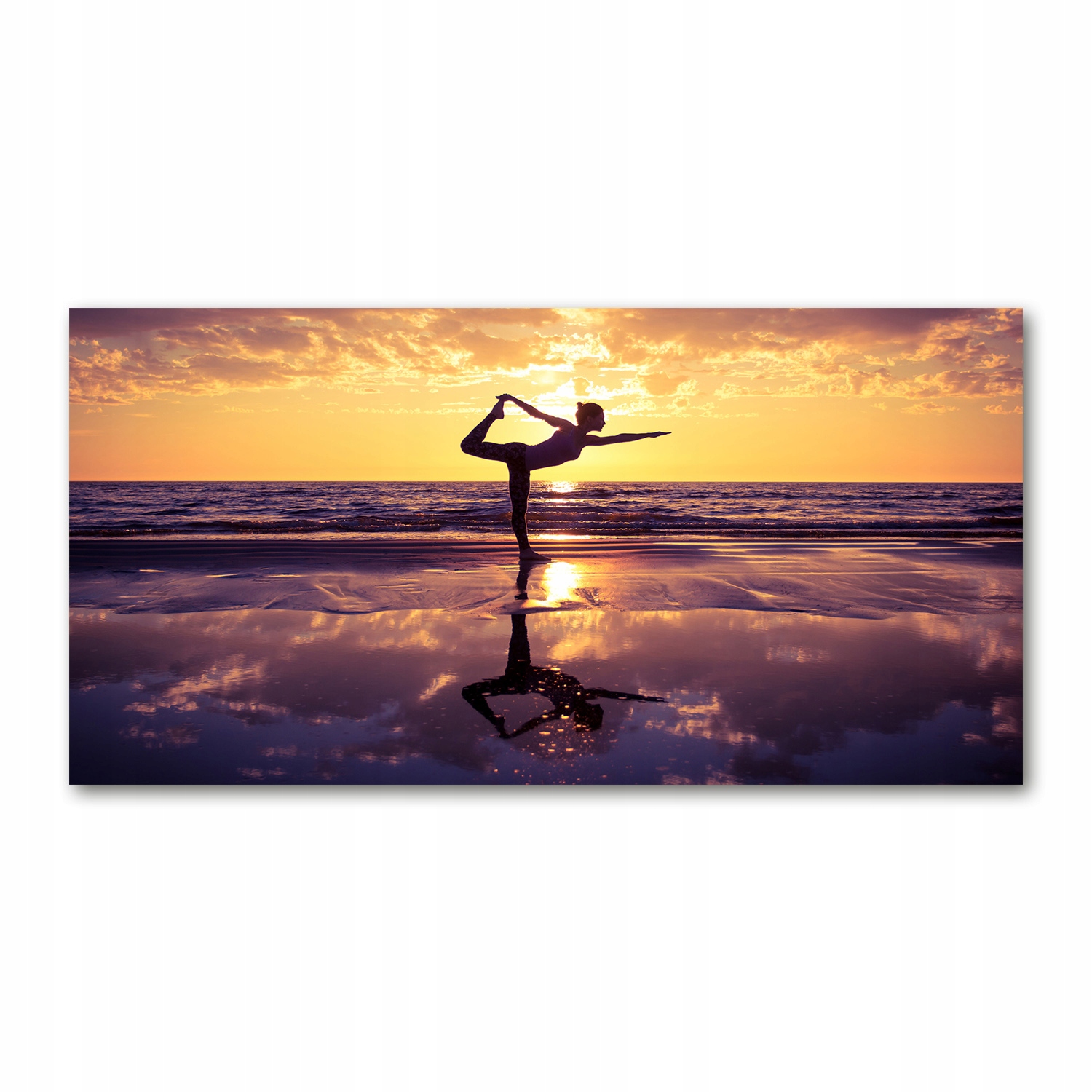 

Foto obraz akryl zdjęcie Joga na plaży 120X60 cm
