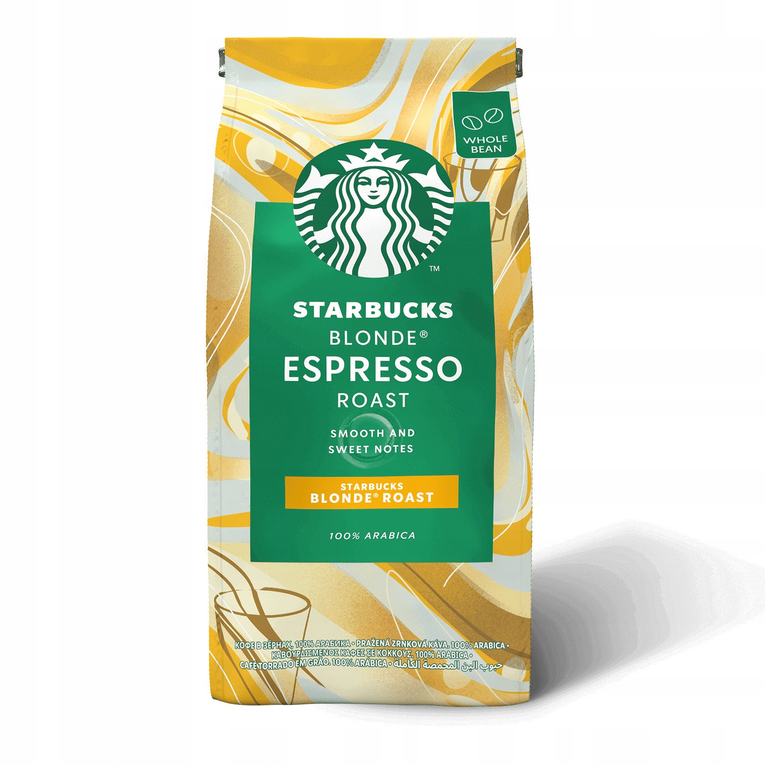 Levně Káva zrnková Arabica Starbucks Blonde Espresso 450 g