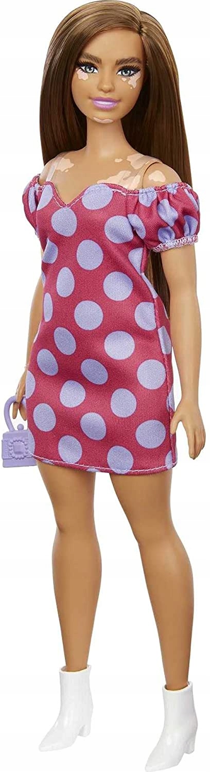 LALKA BARBIE FASHIONISTAS MATTEL BRUNETKA Z BIELACTWEM 171 Efekty brak