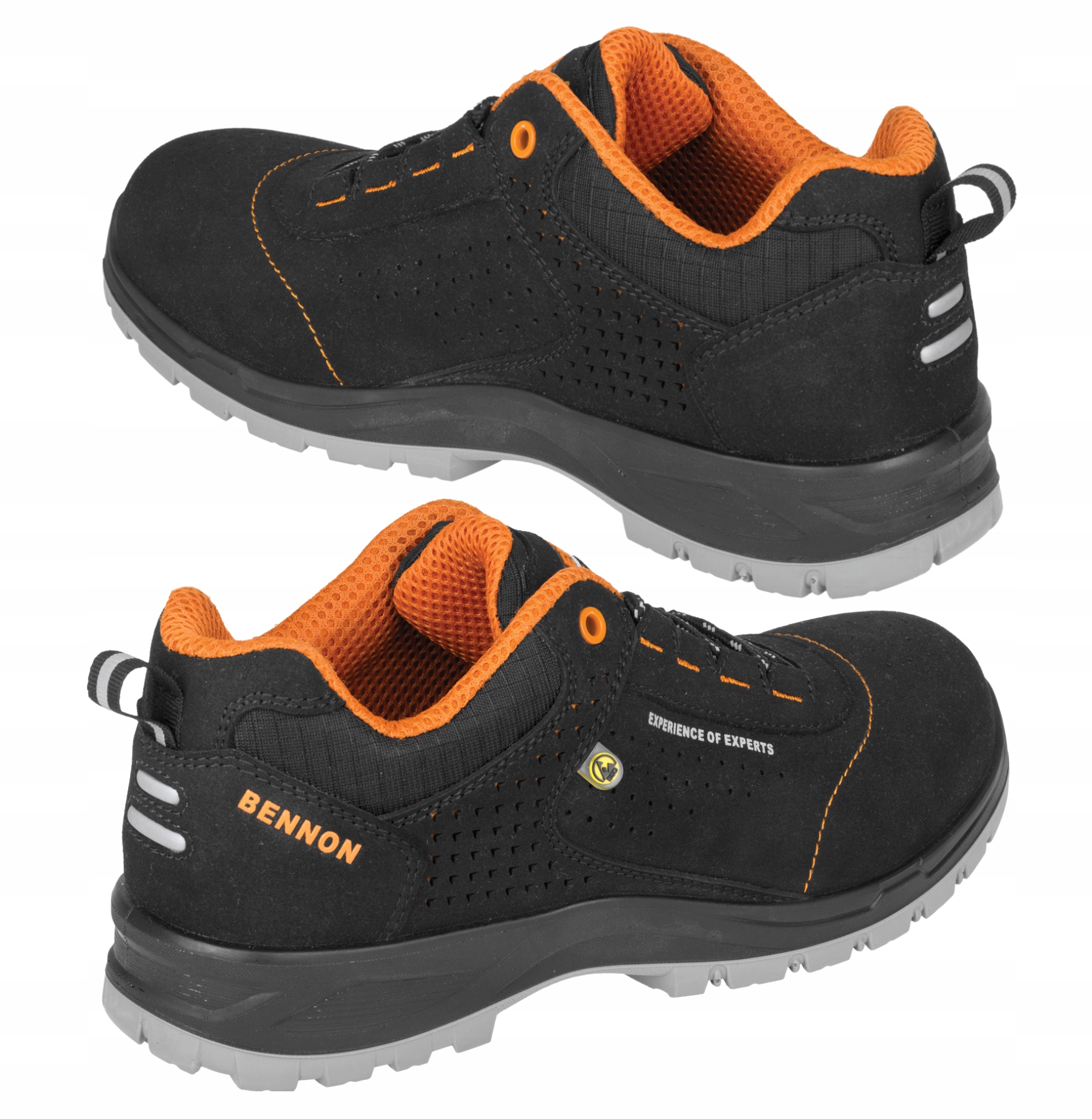 Buty Półbuty Robocze Antystatyczne Podnosek Bennon Nux S1P Esd Nm Low 37