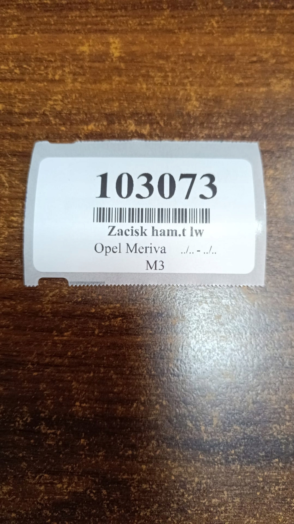 OPEL MERIVA 1.4 caliper left rear part