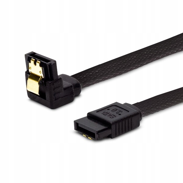 

Kabel przewód kątowy Sata do dysków Hdd Ssd oplot