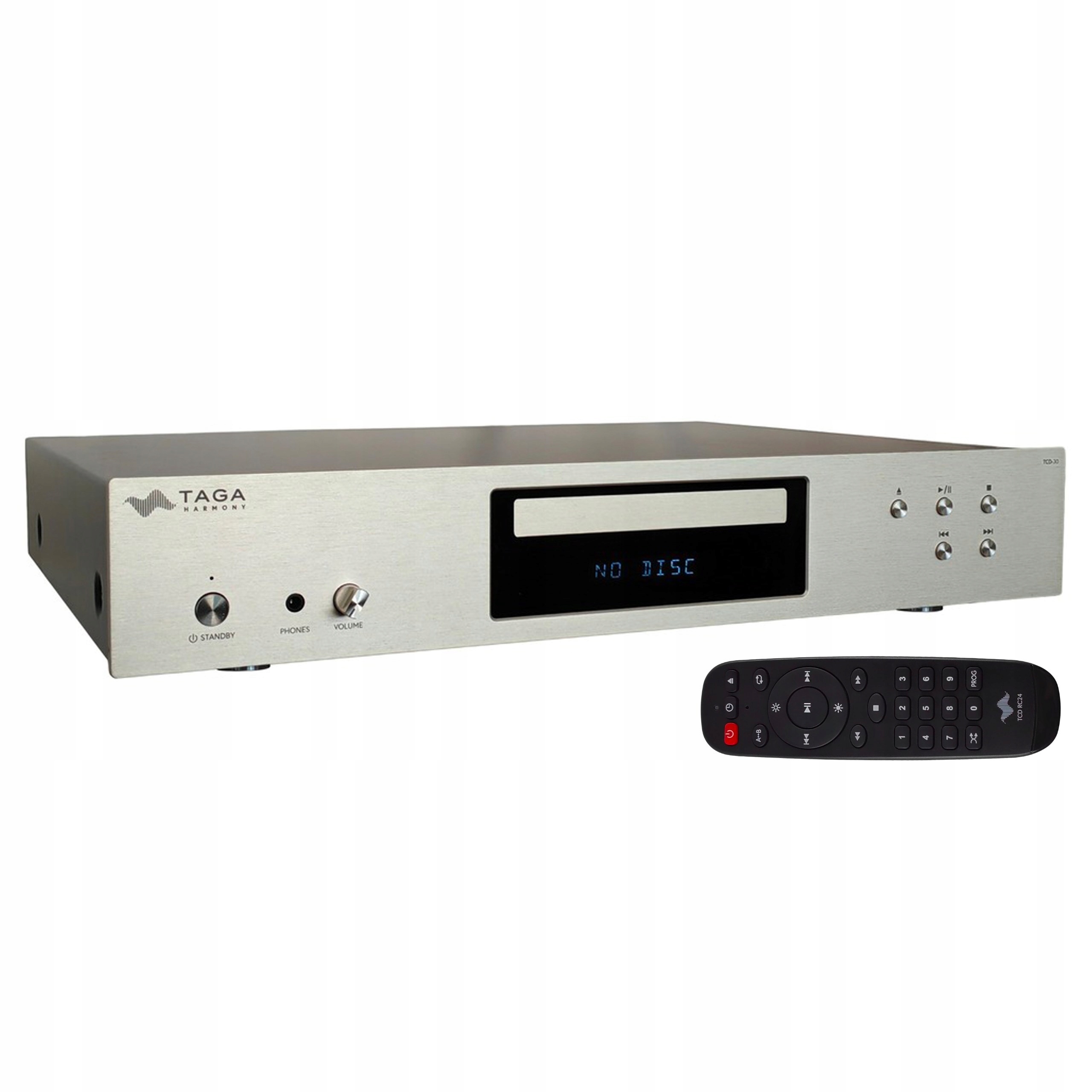 Taga Harmony TCD-30 Odtwarzacz Płyt CD Klasa Hi-fi 32bit Dac Srebrny Silver