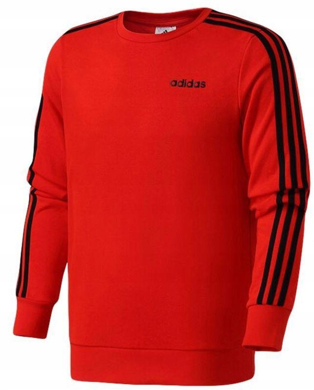 

Bluza męska czerwona Adidas E 3S Crew DU0488, r L