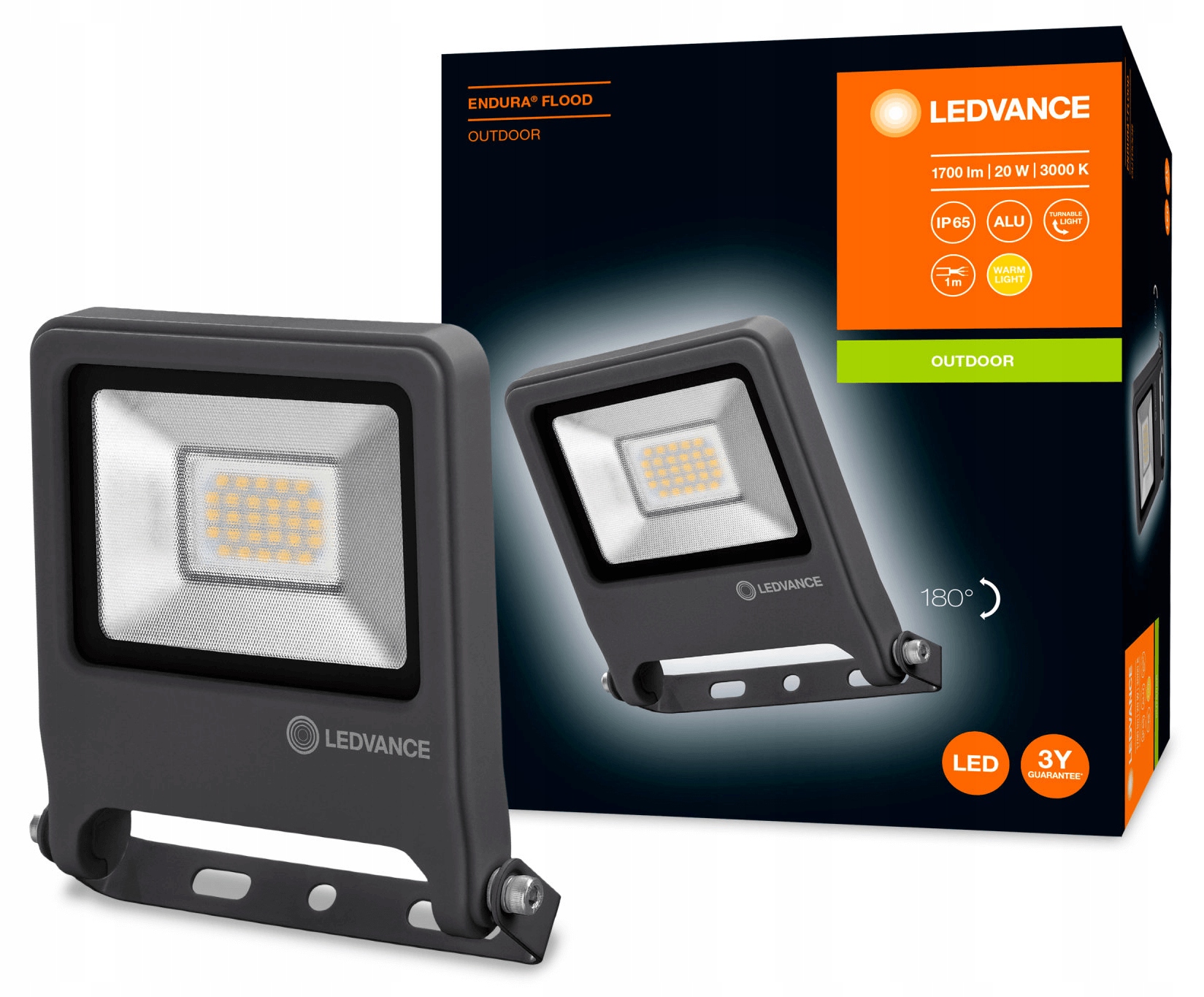 

Naświetlacz Led 20W 3000K IP65 Endura Ledvance