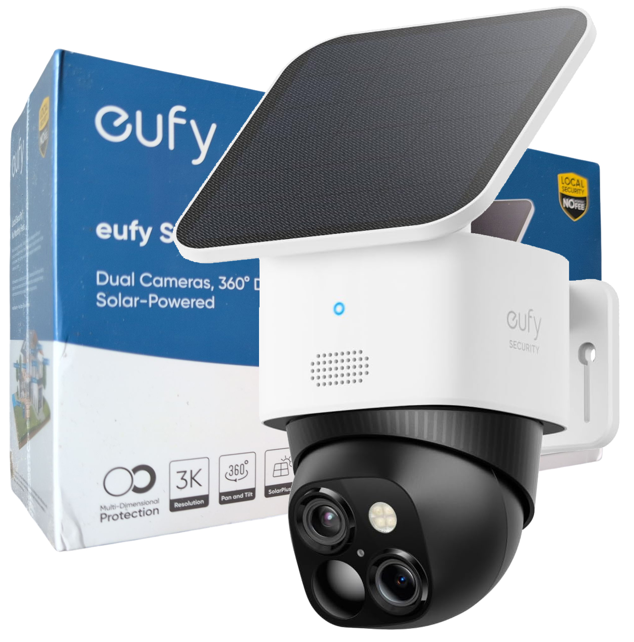 Vonkajšia Solárna Kamera Eufy Security Solocam S340 Wifi Otočná O 360° 8GB