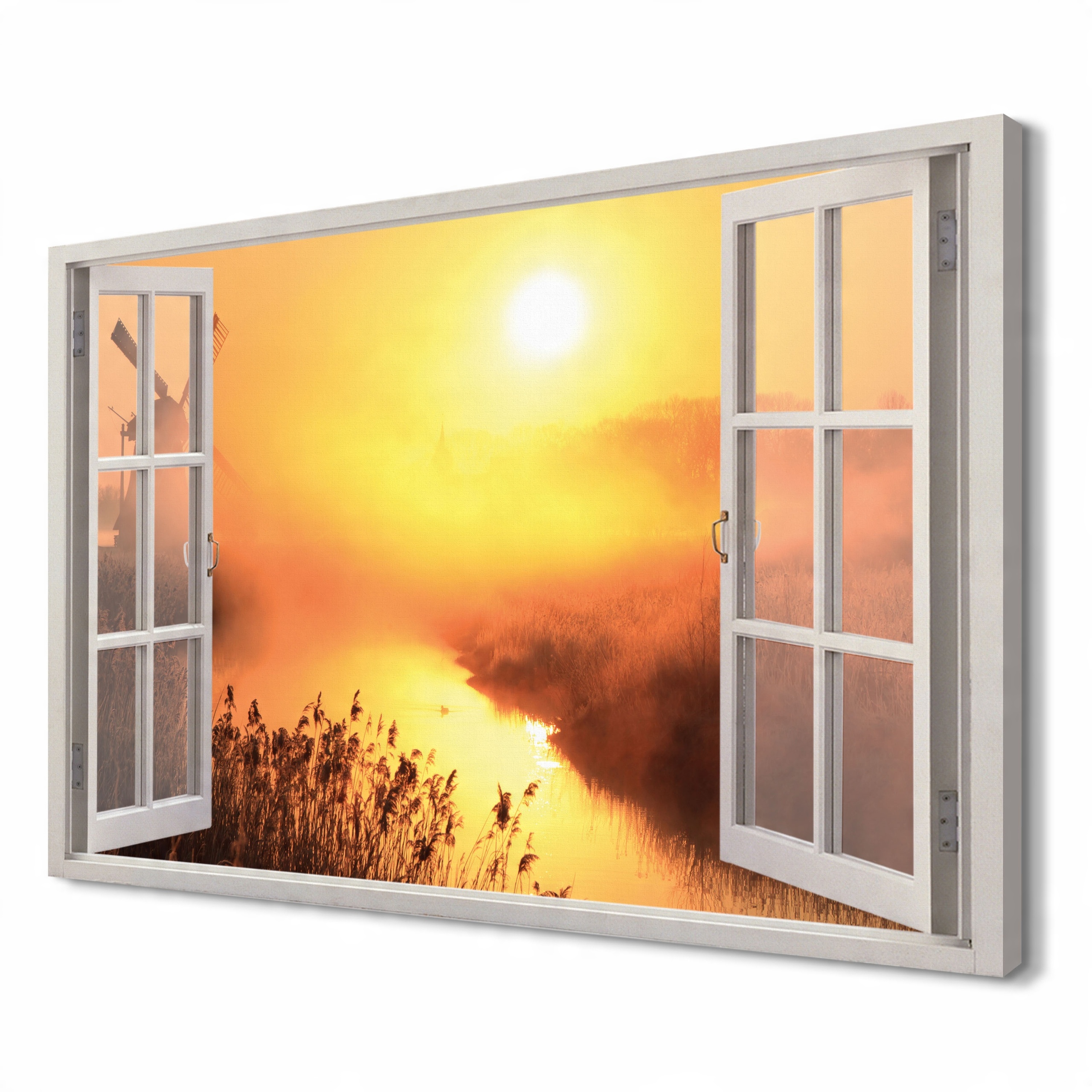

Słońce Wiatrak Obraz canvas 3d 120x80 do jadalni