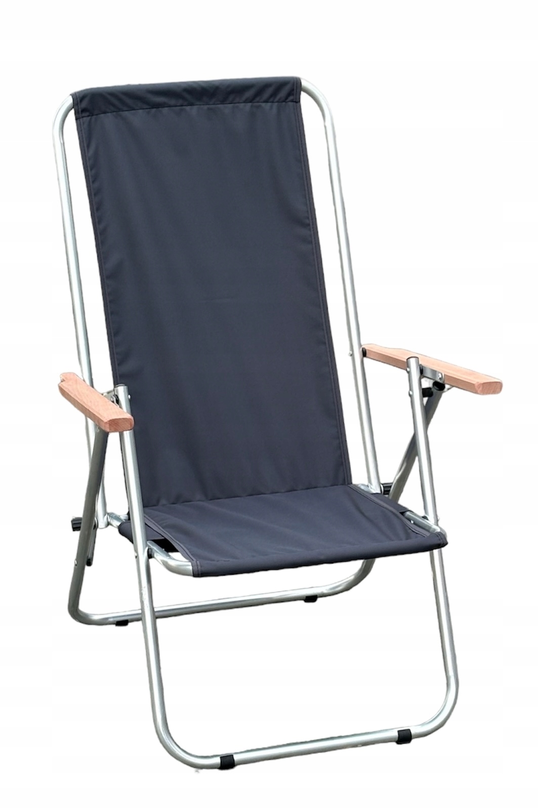 Leżak Plażowy Ogrodowy, Krzesło Turystyczne 150 kg