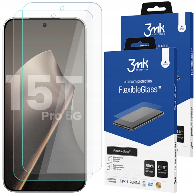 Zestaw 2x Szkło Hybrydowe Na Ekran Do Xiaomi 15T Pro 5G 3MK Flexibleglass