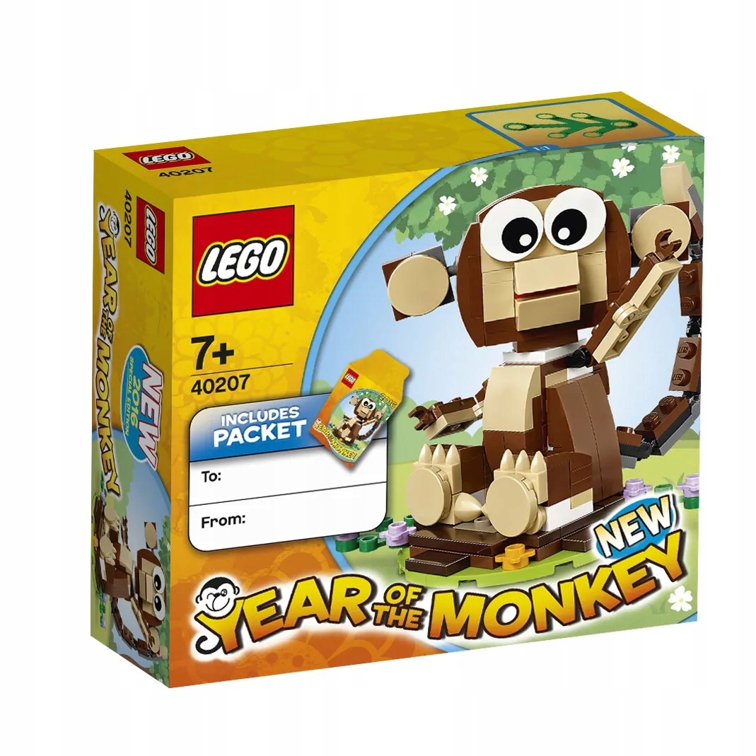 Unikat Okolicznościowe Lego 40207 Chiński Rok Małpy 2016r 165 elementów