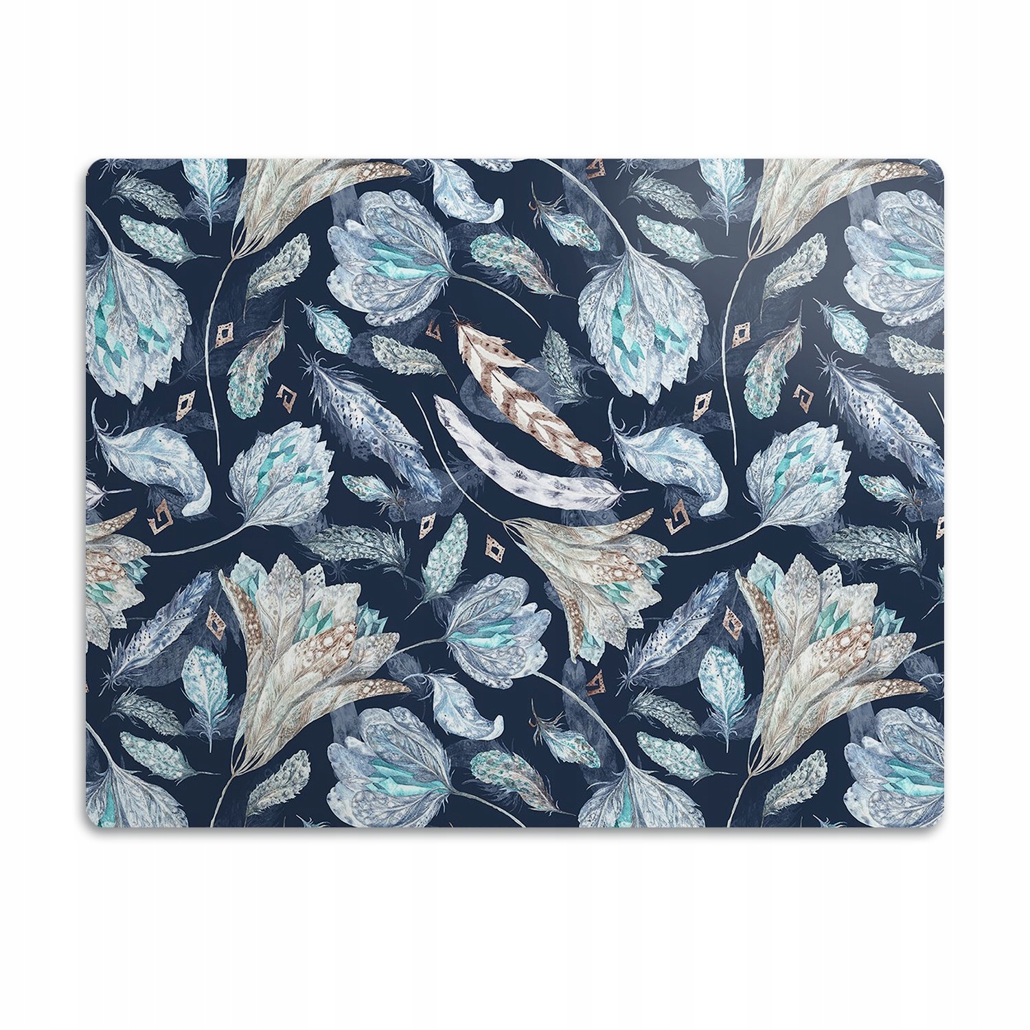 Podložka pro psa pod misku Květiny zdobená 60x40