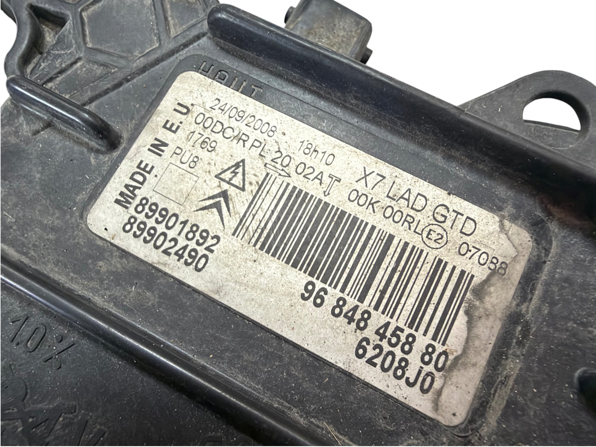 light left front XENON CITROEN C5 III X7 EUROPA 9684845880