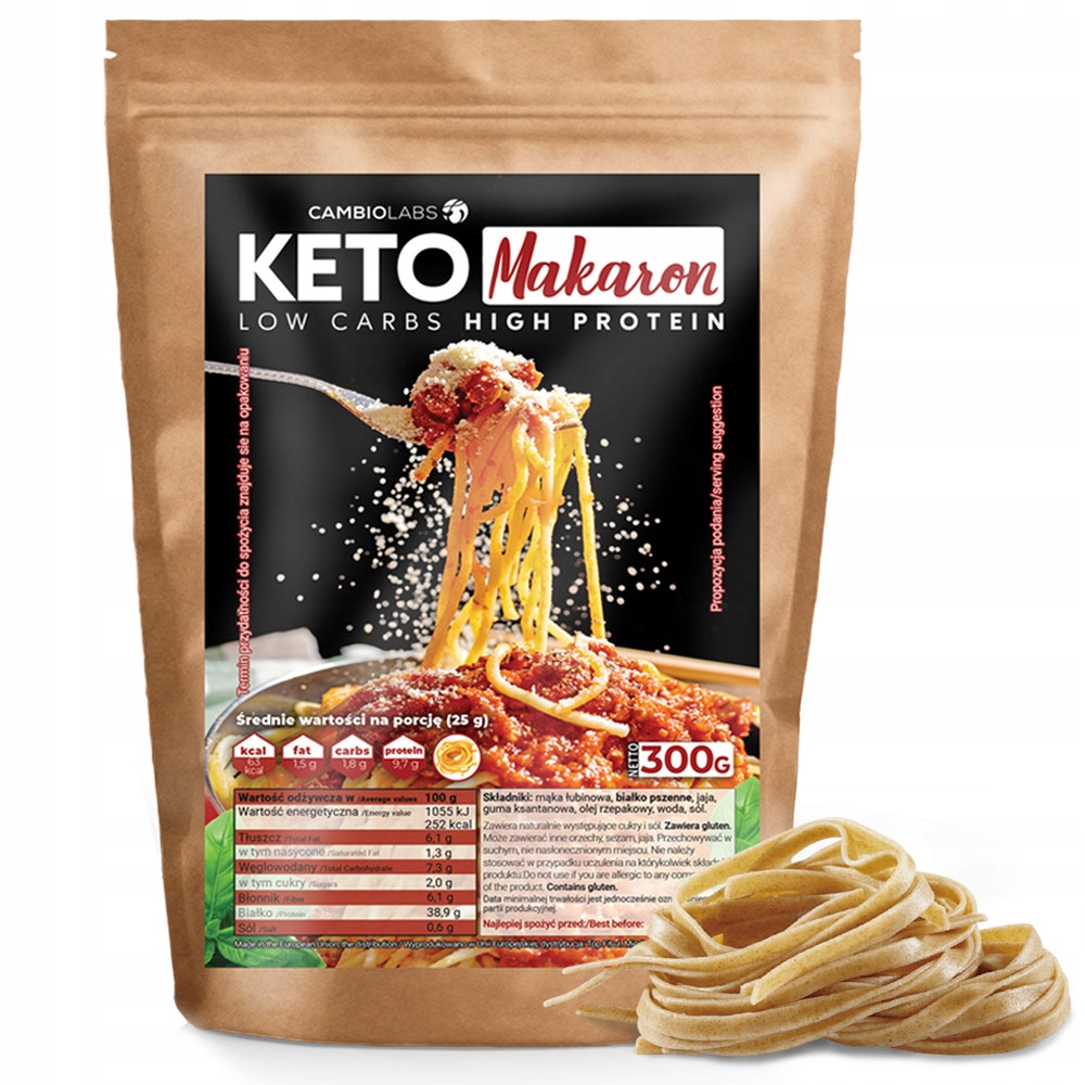 Levně Těstoviny Keto Spaghetti nudličky na vývar Proteinový CambioLabs Dieta