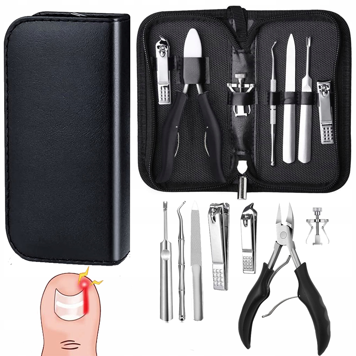 ZESTAW DO WRASTAJĄCYCH PAZNOKCI U STÓP RĄK CĄŻKI Marka Bedee