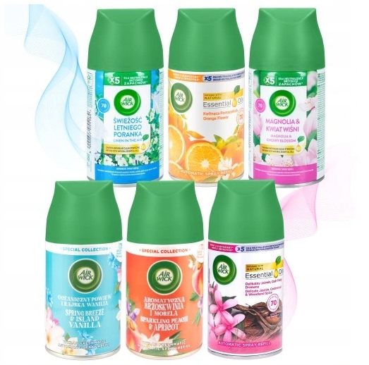 Air Wick Freshmatic Zestaw 6 x 250ml Wkład