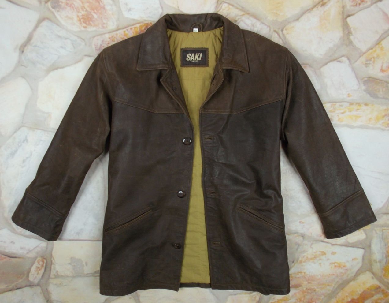 SAKI KURTKA SKÓRA ELEGANT SOPRANO CIEZKA METKI 52 Rozmiar 52