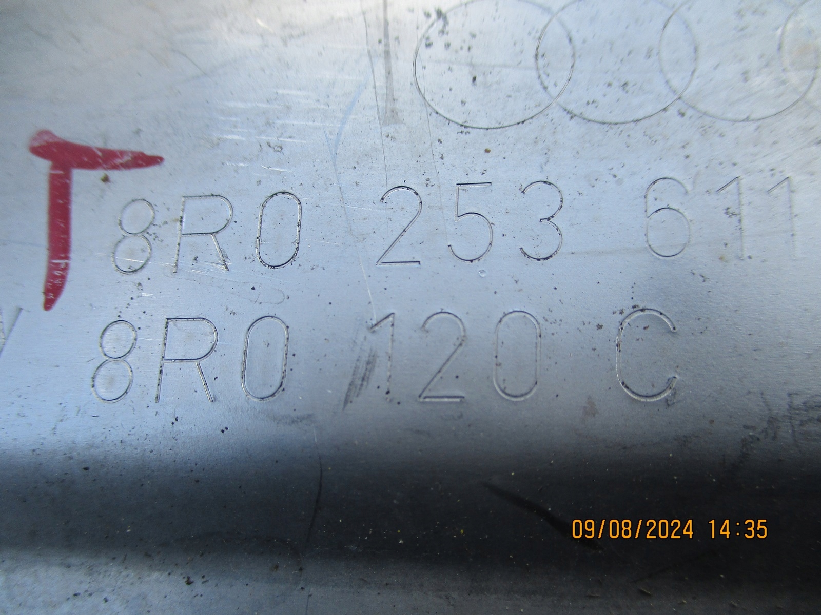 muffler, exhaust AUDI Q5 8R0 3,0TDI 8R0253611
