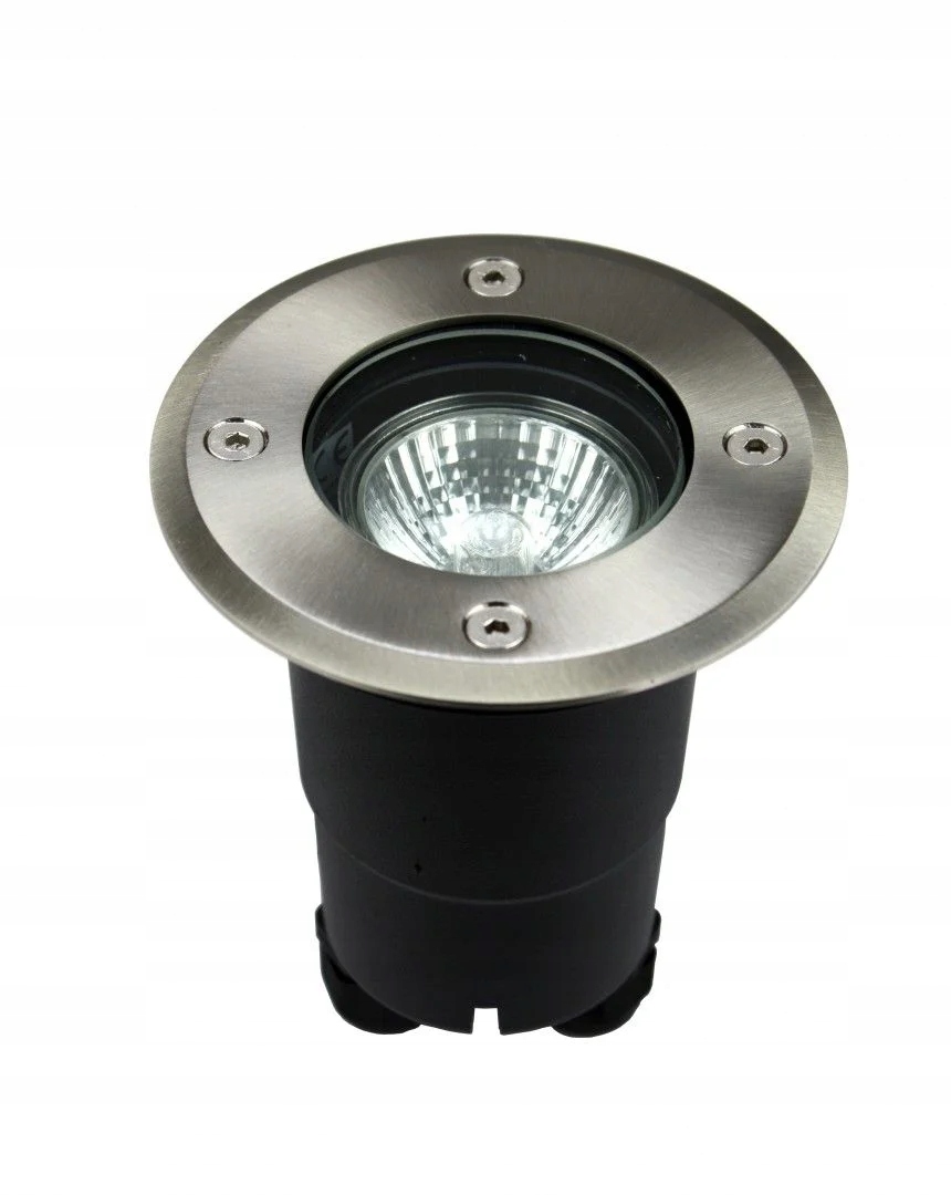 Lampa nájezdová stříbrná kulatá 11 cm GU10 IP67 Su-ma