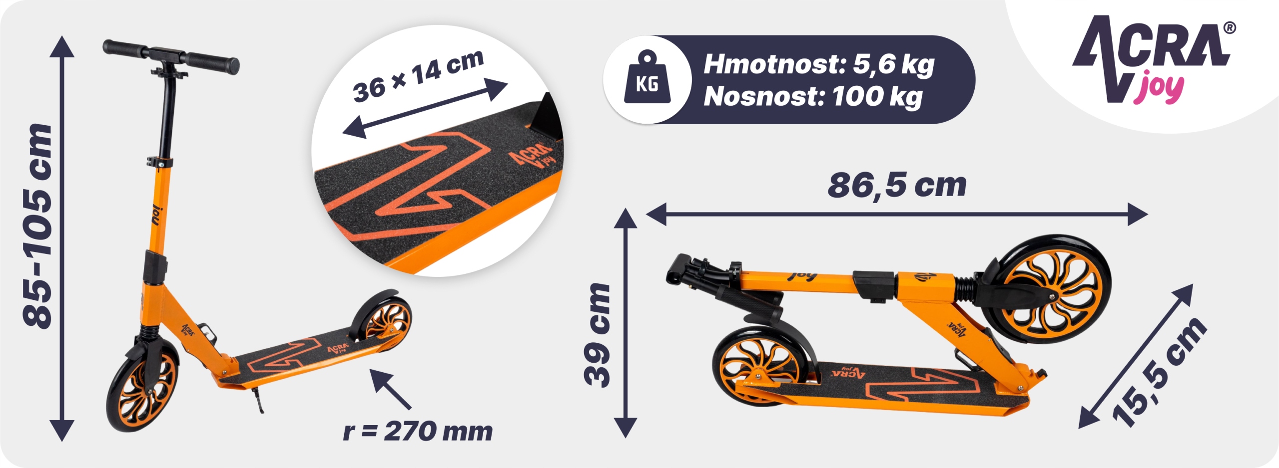 Koloběžka Joy Stinger Věk dítěte 10+ let