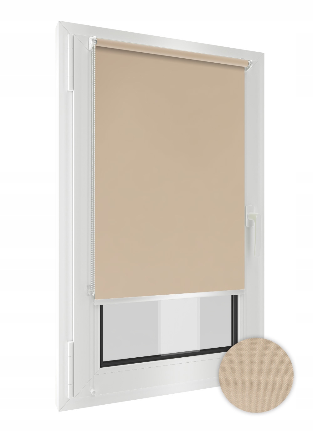 

Roleta z Napinaczem Bezinwazyjna 70x150 blady beż