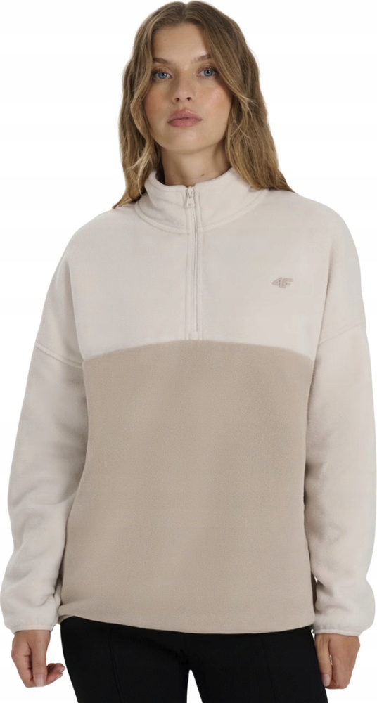 Mikina Fleecová 4F F421 Krémová 4FWAW25TFLEF42112S vel. L