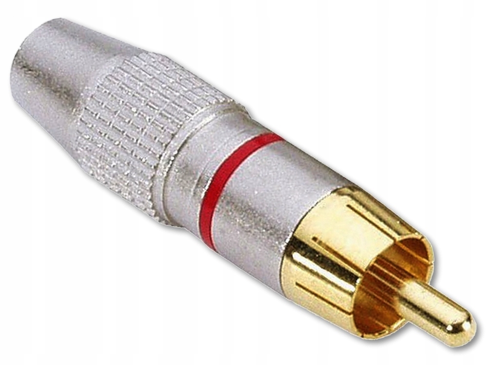 

Złącze Rca Chinch Wtyk Cinch Adam Hall 7620 Gold