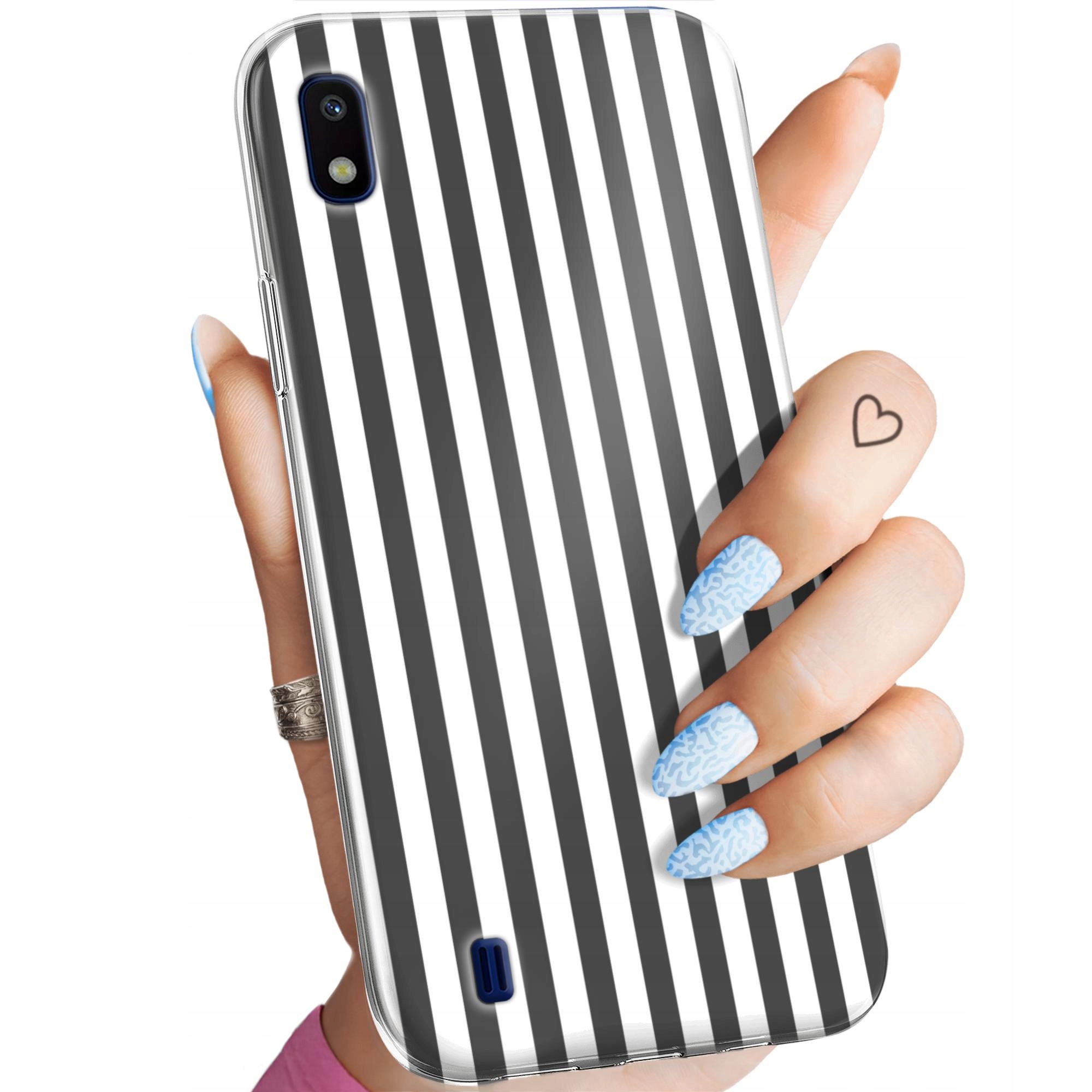 Etui Do Samsung Galaxy A10 Paski Linie Fale Obudowa Pokrowiec Case