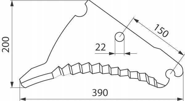Nóż do prasy D.F./Vicon SM09168 Marka maszyny Deutz-Fahr