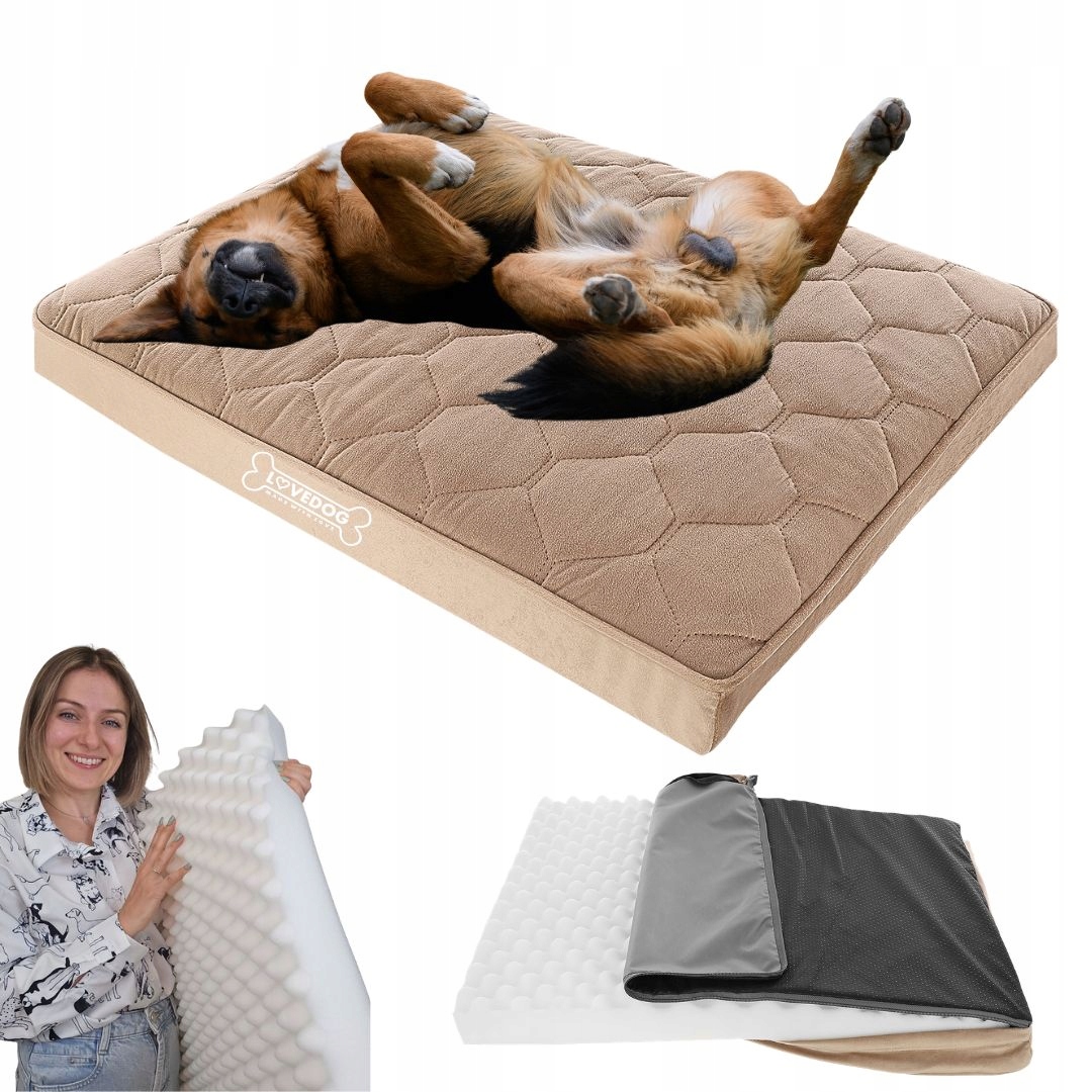 Pelíšek Matrace pro psa Pik XXL 120x90 Velké měkké Potah