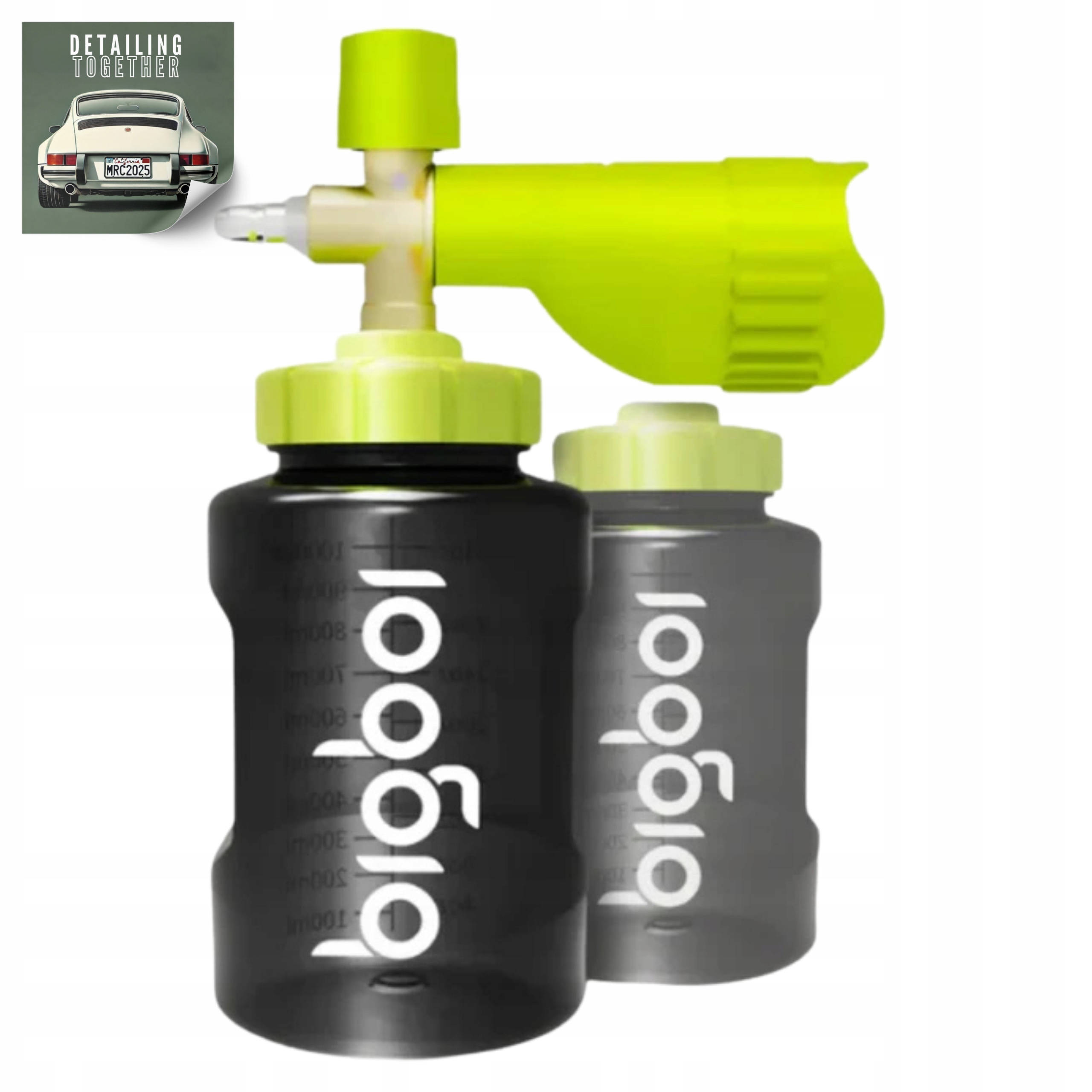 BigBoi FoamR Pro+ Foam Cannon Výkonná Pištoľ Na Nanášanie Čistiacej Peny pre tlakovú umývačku 2x1L