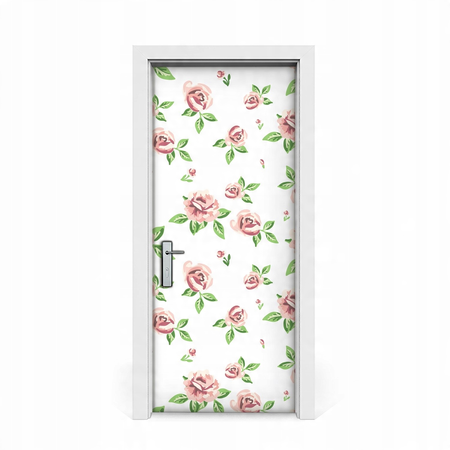 

Naklejka na drzwi okleina Pastelowe kwiaty 85x205