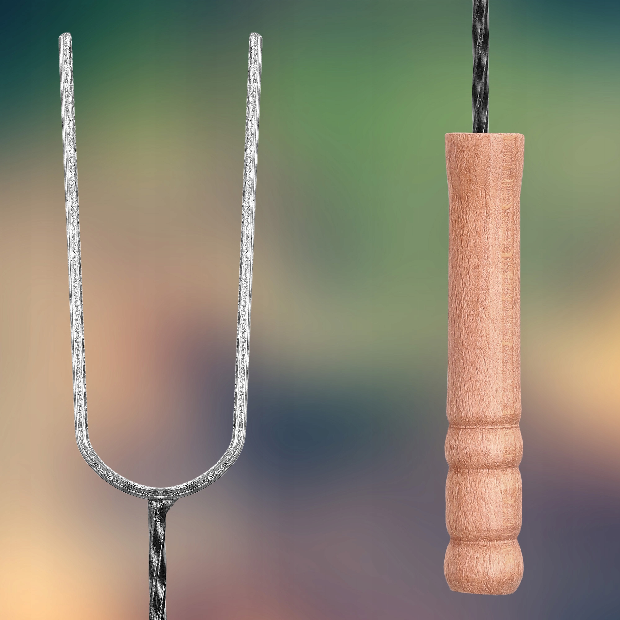 WIDEŁKI KIJ DO OGNISKA GRILLA WIDELEC OGNISKOWY NABIJAK DO KIEŁBASKI 139 CM Kod producenta 5184